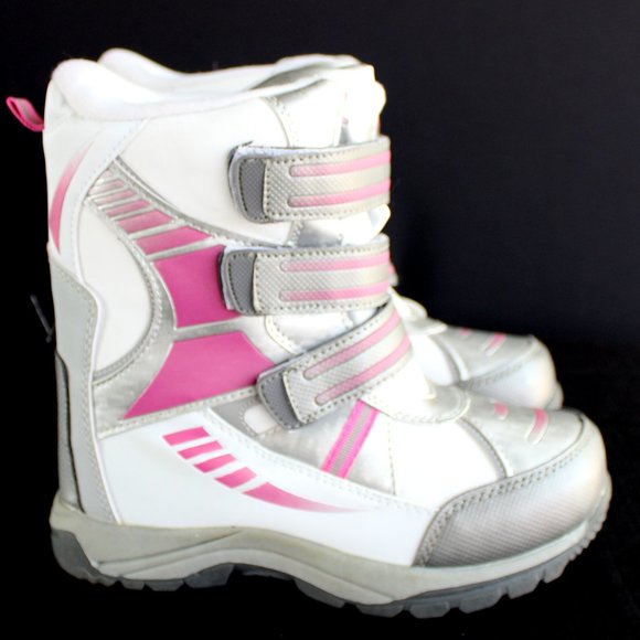 Athletech Winter Snow Boots Girls Youth Size 3 New - Picture 1 of 12